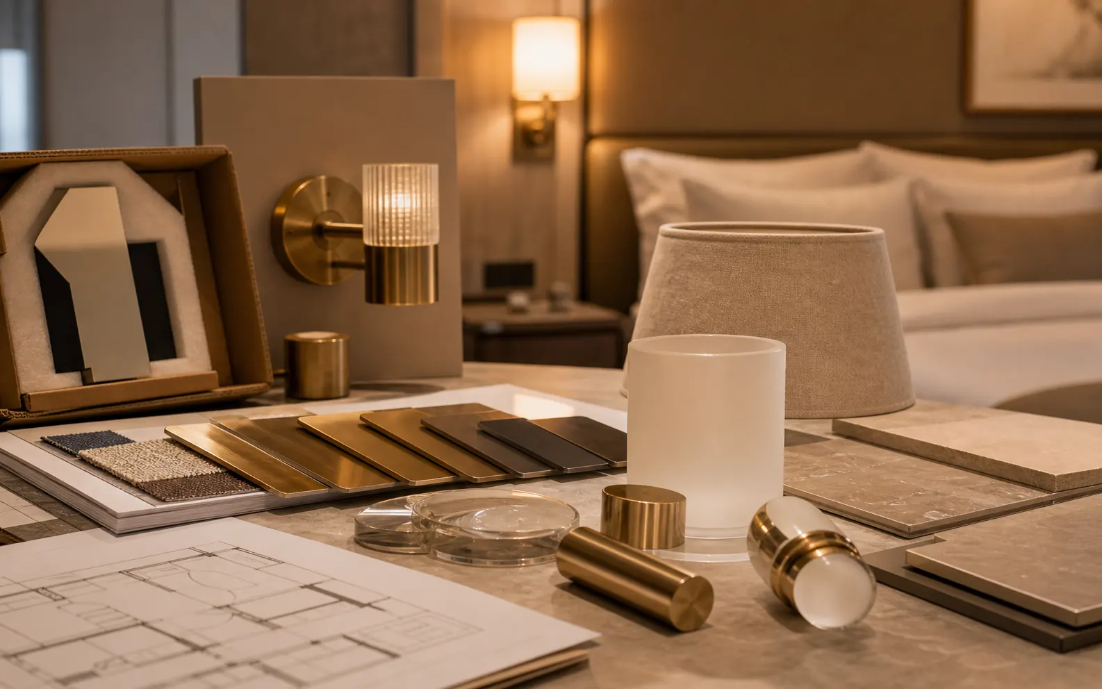 Hotel bedside lighting product mood