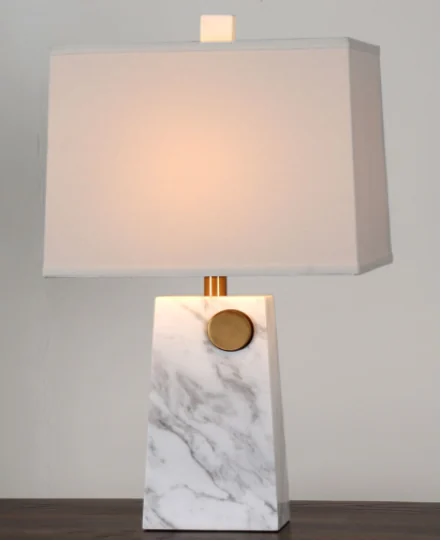 White Stone Table Lamp - Alternate Design 4 lighting offer