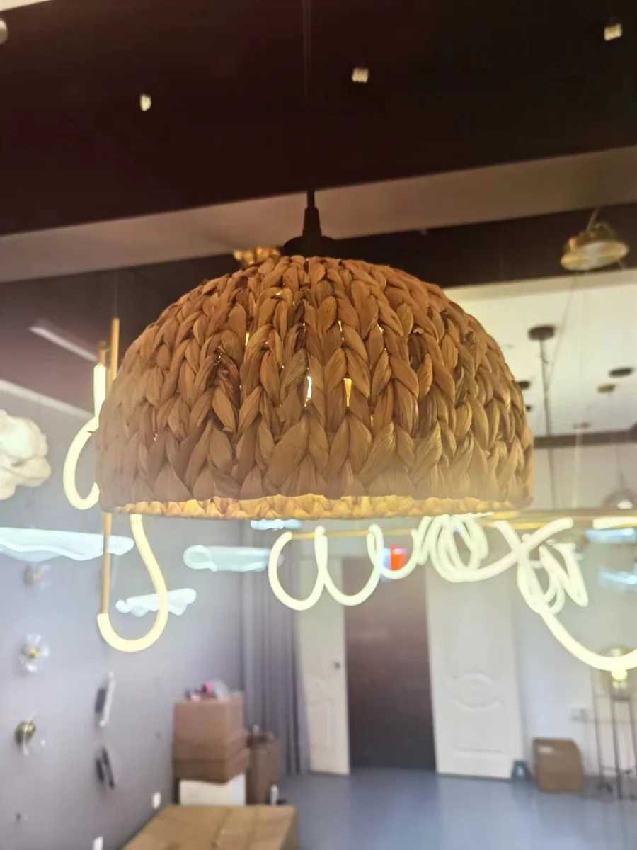White Rattan Pendant Light lighting offer
