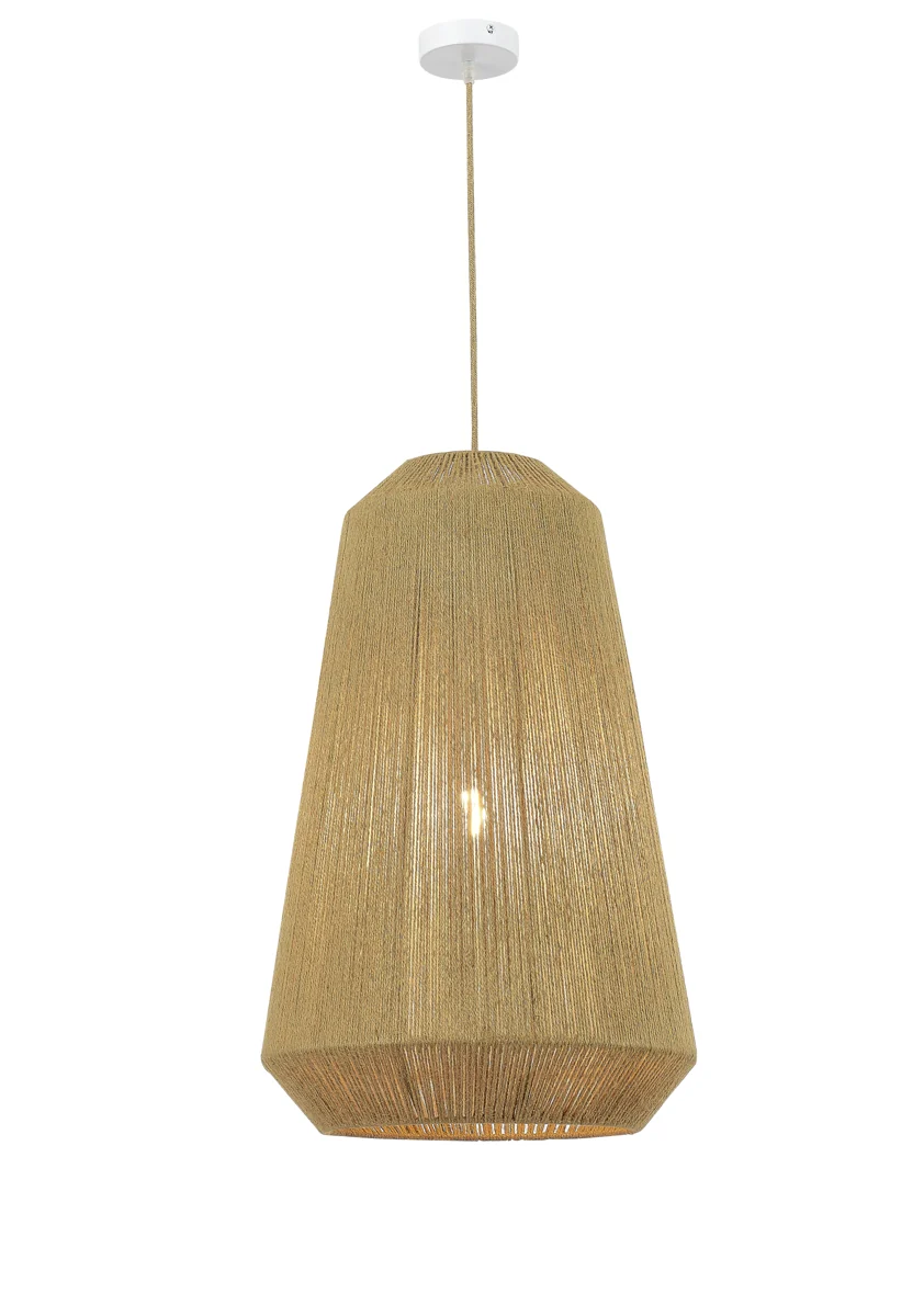 Large Natural Rattan Pendant Light - Alternate Design 3 lighting offer