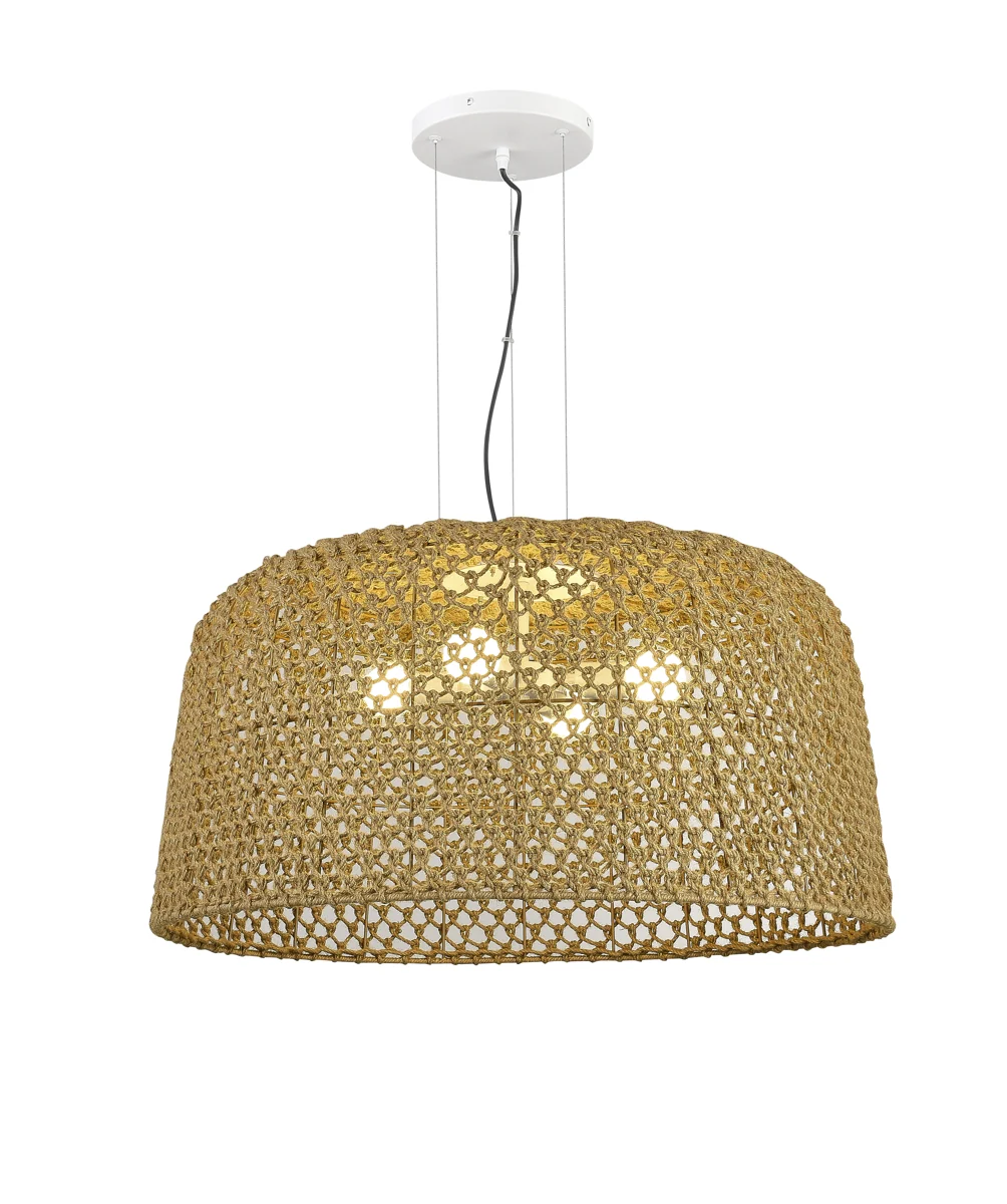 Large Natural Woven Pendant Light lighting offer