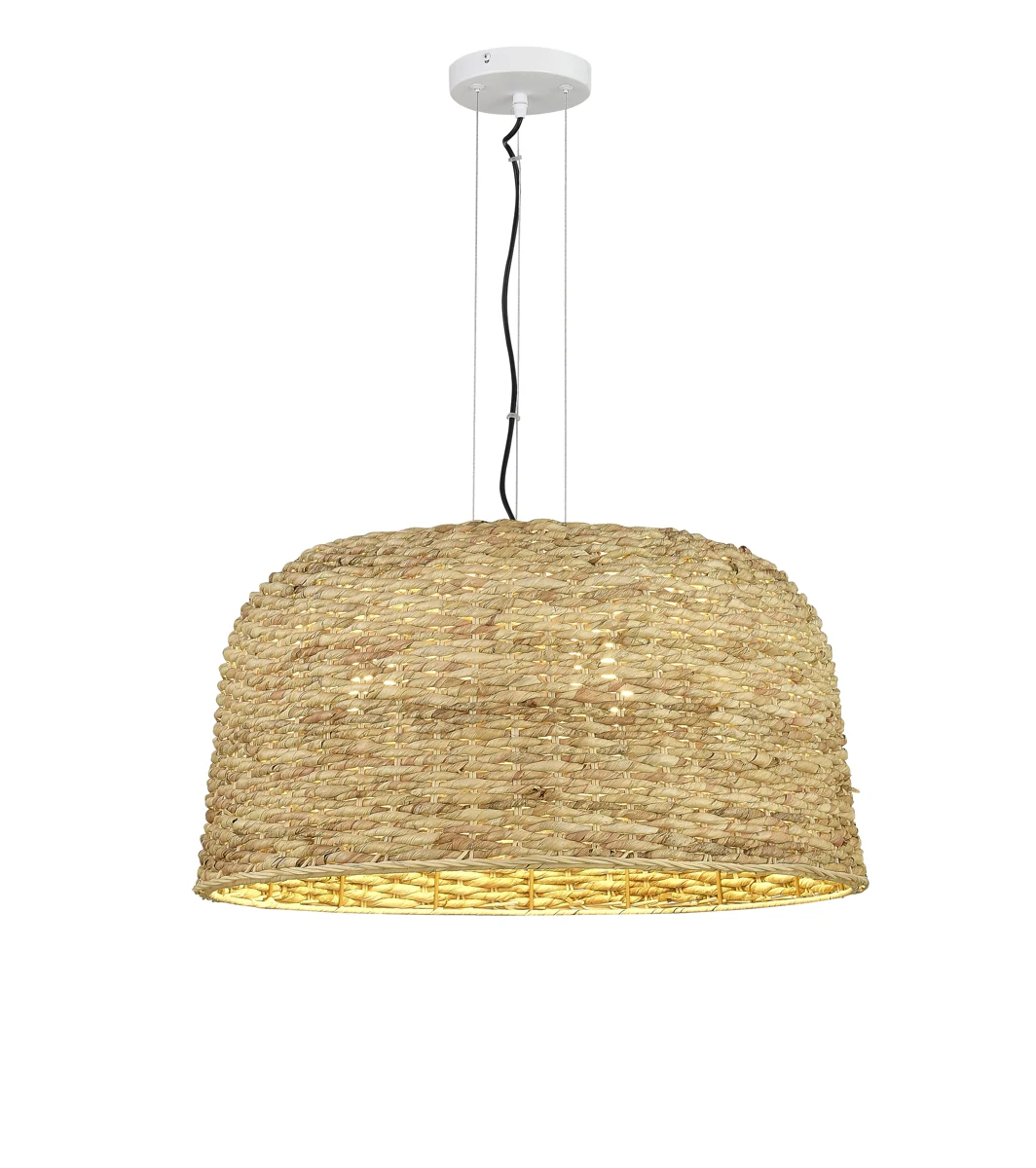 Medium Brass Rattan Pendant Light lighting offer